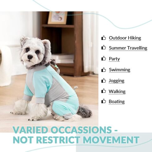 Dog Sun Protection Shirt, UV Shirt for Dogs, Lightweight Breathable Cooling Vest, Quick Dry Dog Summer Clothes for Small Dogs in Kuwait