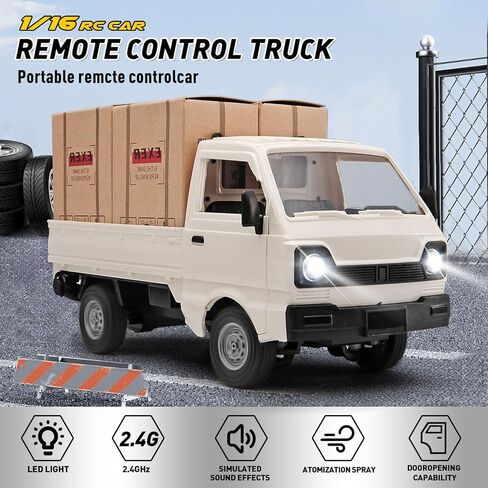 RC Car 1/16 RC DRIFT CAR RTR REMOTE CONTRING RACING PICKUP TRACK 2WD TRACK CRIFT OFF ROAD 2.4G مع MUSIC SPARTH و LITER HOPBY TOY MODEL FAR KIDS and ALVE (WHITE-1) in Kuwait