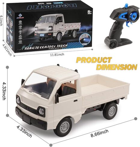 RC Car 1/16 RC DRIFT CAR RTR REMOTE CONTRING RACING PICKUP TRACK 2WD TRACK CRIFT OFF ROAD 2.4G مع MUSIC SPARTH و LITER HOPBY TOY MODEL FAR KIDS and ALVE (WHITE-1) in Kuwait