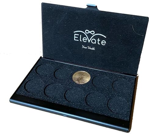 الألومنيوم 1/10 أوقية عملة ذهبية القضية الأمريكية النسر- بريتانيا- أستراليا الكنغر- كروجراند (أسود) فارغ in Kuwait