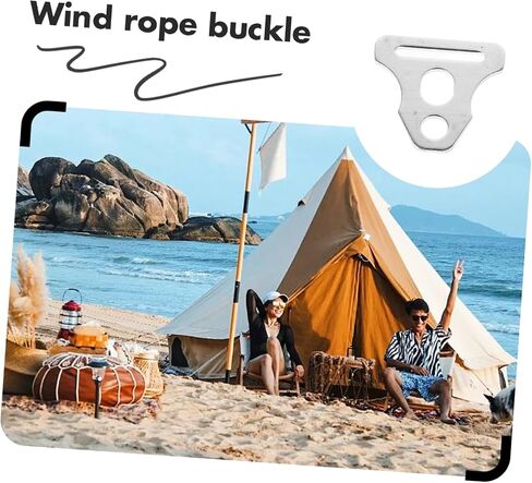 6pcs خيمة سلك الحبل ضباط الحبل دائمة الحبل لتخييم حبل الرياح الموتر السحابات متعددة الاستخدامات لخيمة آمنة وتركيبات الشمس في الهواء الطلق in Kuwait