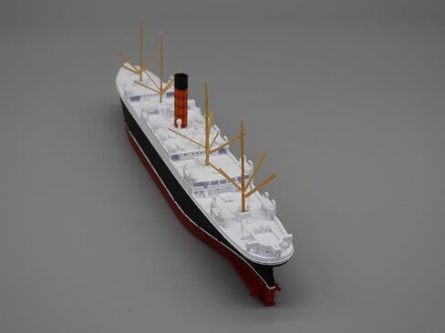 طراز RMS Carpathia - نسخة طبق الأصل مفصلة للغاية تاريخيًا لا توجد تجميع مطلوب (نموذج مع حامل) in Kuwait