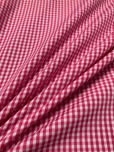 1/8 Inch Red Gingham Fabric by The Yard – 60" Wide Poly Cotton Blend, Small Checkered Material for Sewing, Quilting, Crafts, Tablecloths, Clothing in Kuwait