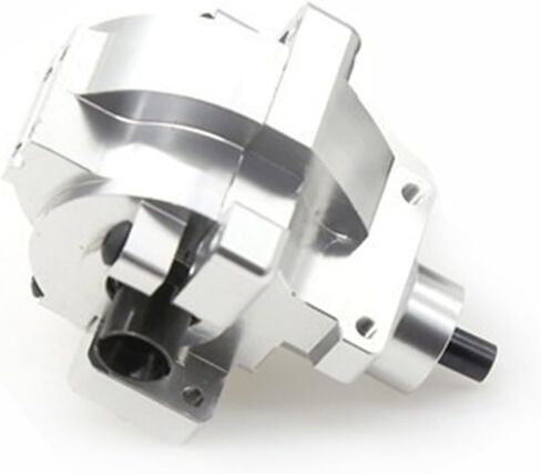 XBERSTAR RC Drive Diff Gear Box for HSP 1/10 94107 94106 94123 94108 RC Front Rear Gearbox Assembly Aluminum Alloy Differential Upgrade Parts (Silver) in Saudi Arabia