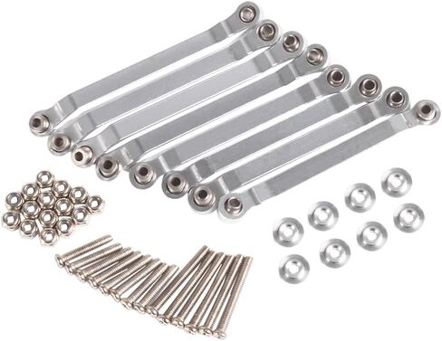 RC Links Set, Metal Chassis Pull Rods Suspension Link Mount for RC Car 1/16 WPL C14 C24 1/12 MN D90 D91 MN40 MN45 MN96 MN99 MN99s Upgrades (Red) in Saudi Arabia