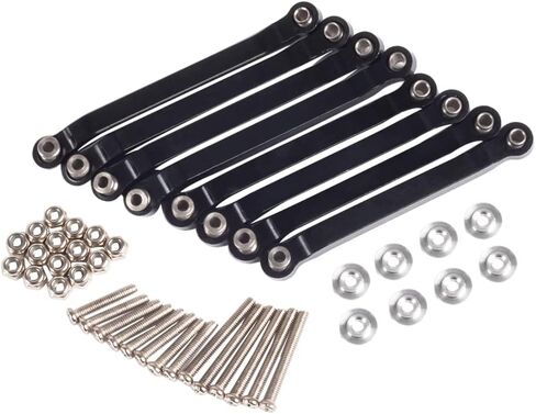 RC Links Set, Metal Chassis Pull Rods Suspension Link Mount for RC Car 1/16 WPL C14 C24 1/12 MN D90 D91 MN40 MN45 MN96 MN99 MN99s Upgrades (Red) in Saudi Arabia