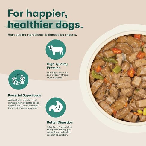 Jinx Bone Broth Stew with Beef & Vegetables Grain-Free Wet Dog Food 13-oz can case of 12 in Saudi Arabia