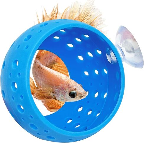 Fhiny Betta Tunnel, Aquarium Betta Fish Hideout with Suction Cup Fish Tank Tunnel Shrimp Cave Aquarium Decor Fish Tank Accessories for Small Fish Shrimp Betta Guppy Hiding Resting (Pink) in Saudi Arabia
