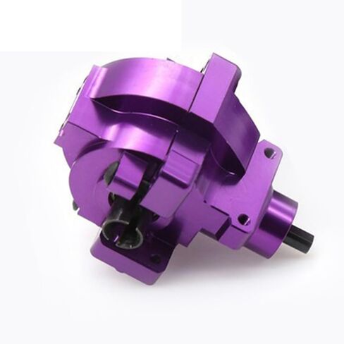 XBERSTAR RC Drive Diff Gear Box for HSP 1/10 94107 94106 94123 94108 RC Front Rear Gearbox Assembly Aluminum Alloy Differential Upgrade Parts (Silver) in Saudi Arabia