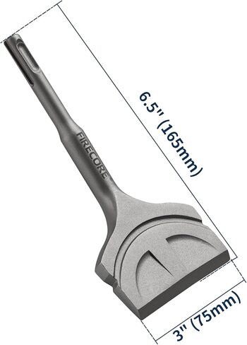 SDS Plus Chisel, Firecore 3 In. by 7.5 In. Tile Removal Chisel Bits for SDS Plus Rotary Hammer Drill Attachments, Steel Shovel Scaling Flat Chisel Tool for Removing Cement Tile Thinset Mortar Vinyl in Kuwait