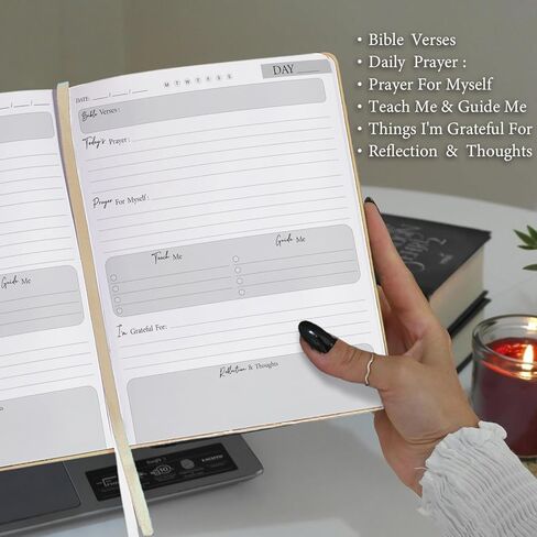 180 Days Prayer & Bible Journal for Women,Faith-Based Christian Planner & Bible Study Notebooks,Spiritual Devotional Planner - God's Book for Prayer | Perfect Religious Gift (Oat) in Saudi Arabia