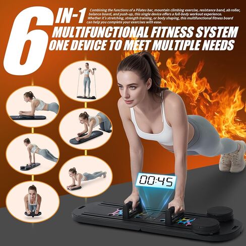 بكرة آب رولر 4D مع دعم للكوع وبساط للركبة، بكرة عجلة آب للتمرين الأساسي، بكرة آب رولر لتمرين عضلات البطن، عجلة دوارة لعضلات البطن، عجلات تمرين البطن لعضلات البطن، عجلة بكرات لوحية للمدرب الأساسي in Kuwait