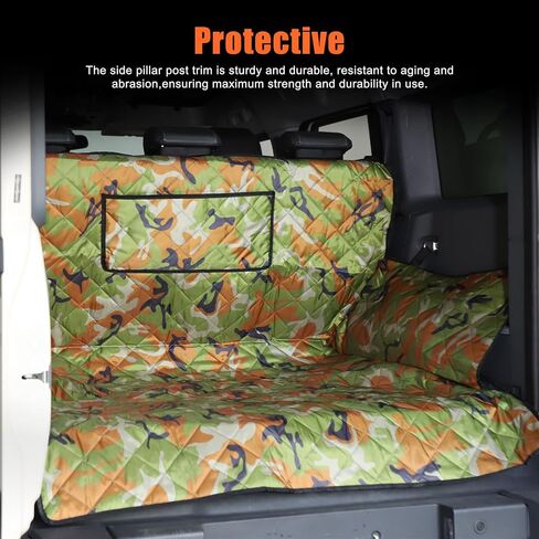 Back Row Dog Seat Covers Compatible with Ineos Grenadier 2020-2024, Water Repellant, Anti Shock, Non-Slip, Cover Trunk Mat, Dog Accessories, Pet Car Seat Protector in Saudi Arabia
