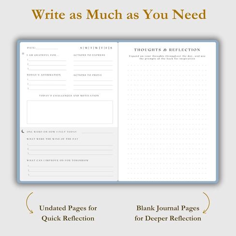 The Advanced Gratitude Journal | Affirmations, Purpose & Mindfulness | Daily Challenges & Habit Tracker for Growth | Diary Notebook for Reflection | Life Planner & Gratitude Journal for Men & Women in Saudi Arabia