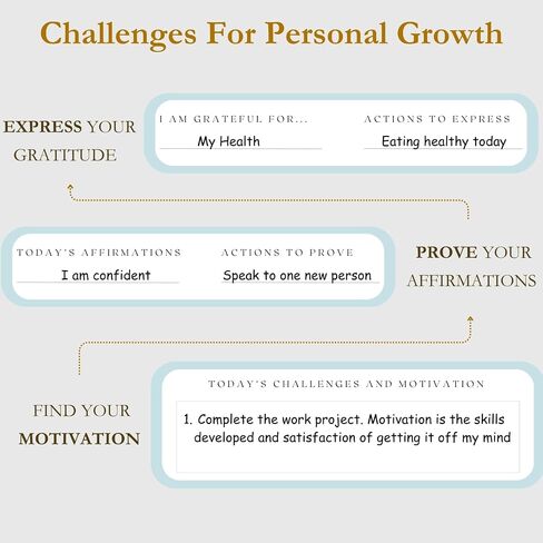 The Advanced Gratitude Journal | Affirmations, Purpose & Mindfulness | Daily Challenges & Habit Tracker for Growth | Diary Notebook for Reflection | Life Planner & Gratitude Journal for Men & Women in Saudi Arabia