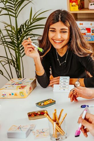 Just One Party Game - Cooperative Word Guessing Fun for Friends and Family! Ages 8+, 3-7 Players, 20 Minute Playtime, Made by Repos Production in Kuwait