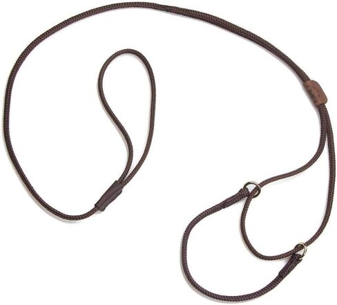 Mendota Pet Show Martingale Style Leash - Leash & Collar Combo, Made in The USA - Black, 12 in x 1/8 in x 40 in in Kuwait