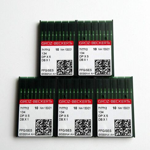 50 Pieces Groz Beckert Ball-Point Dbx1 16X231 16X257 1738 Sewing Machine Needles (11/75) in Kuwait