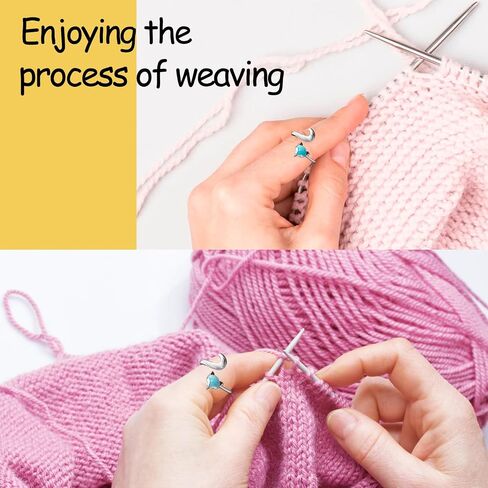 Adjustable crochet yarn tension ring for crocheting, crochet knitting rings for tension, crochet accessories Christmas gifts for your family and friends (Fox) in Saudi Arabia