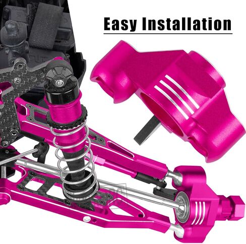 Upgrades for 1/8 Kraton/Notorious/Outcast 6S BLX,1/7 Big Rock 6S BLX,Aluminum Front Rear Suspension Arms & Front Steering Block Knuckles & C-Hubs Caster Blocks & Rear Hubs Hops Up,Red in Saudi Arabia