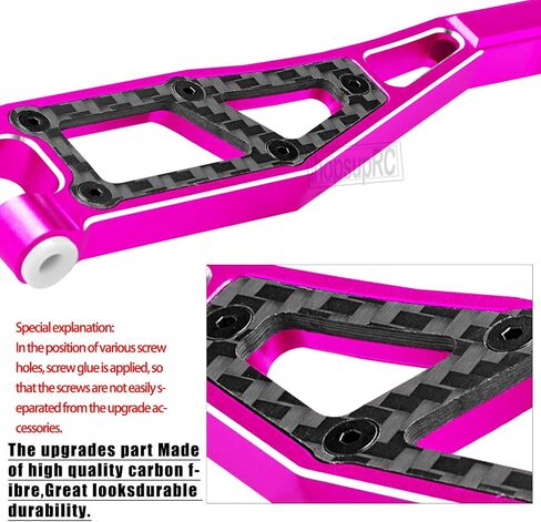 Upgrades for 1/8 Kraton/Notorious/Outcast 6S BLX,1/7 Big Rock 6S BLX,Aluminum Front Rear Suspension Arms & Front Steering Block Knuckles & C-Hubs Caster Blocks & Rear Hubs Hops Up,Red in Saudi Arabia