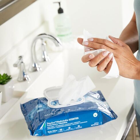 McKesson StayDry Disposable Wipes or Washcloths for Adults with Aloe, Incontinence, Alcohol-Free, Not-Flushable, Pleasantly Fragranced Aloe and Vitamin E Formula in Saudi Arabia