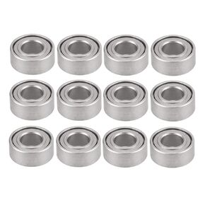 RC Car Parts for WPL B14 B24 B16 B36 C14 C24 C34 C44 for MN D90 for MN90 MN91 MN99S 3X6X2mm 6X10X3mm Steel Bearing RC Car Spare Parts Upgrade Accessories(3x10x6mm 4pcs)