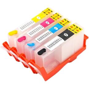 Refill Ink Cartridge with Chip Compatible with Photosmart B211 B209 B210 Series HP178 HP364 HP564(178-4Color)