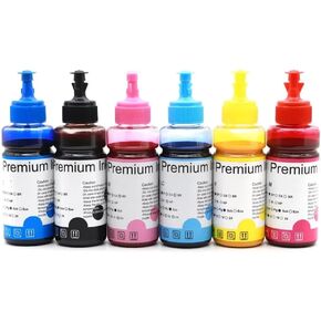 Compatible Sublimation Ink Set for Various Printers Including L1800 L805 L801 R330 R230 R270 R290 T50 L850 L810 1390 Available in 6 Colors