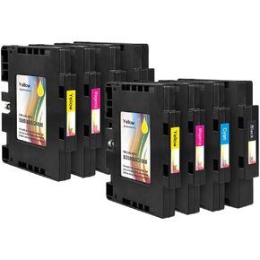 8 Piece Ink Cartridge Set Compatible with Virtuoso SG500 SG1000 Printers No Series Number Upgraded Chip