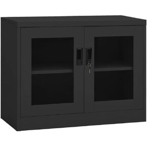 Office Cabinet Anthracite 35.4"x15.7"x27.6" SteelOffice File Cabinets Filing Cabinets for Home Office
