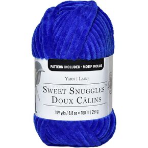 Sweet Snuggles Yarn by Loops & Threads - Yarn for Knitting, Crochet, Weaving, and Arts & Crafts - Pink, Polyester, 8.8 oz