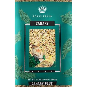 Canary Plus 5 Lbs, Premium Mixed Birdseed, Canary Bird Food with Essential Vitamins and Minerals, Healthy Balanced Nutrition, Supports Daily Energy & Growth, Bird Seed for Outside Feeders