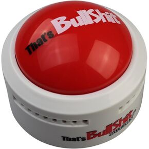 Talkie Toys Products That’s BS Button - Lights Up and Funny BS Sayings - Fun Prank & Gag Gift
