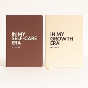 Hardcover Notebooks – Pack of 2, A5 Size, 192 Lined Pages Each, 80 GSM Paper, Durable Design with Era Design