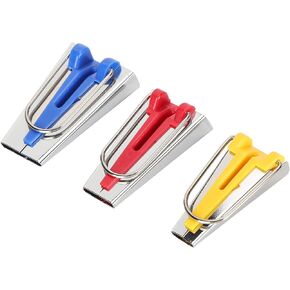 3Pcs Tape Maker Less Steel Bias Hemming Sewing Quilting Tools DIY Patch Work, Multifunctional Accessory for Home Use