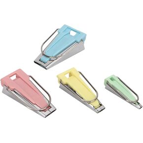 Bias Tape Maker, Bias Tape for Sewing 4Pcs Bias Tape Makers 6mm 12mm 18mm 25mm Stainless Steel Plastic Tape Makers Kit Quilting Tools Kit Bias Tape Maker Set for Fabric Sewing