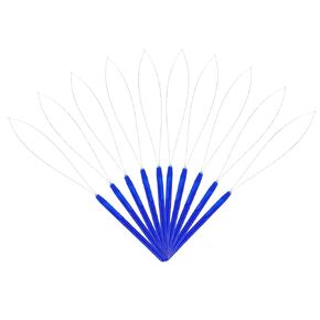 Healvian 10pcs Hair Extension Needle Tool Easy to Use Bead Device for -Link for Salon Home Hair Installation