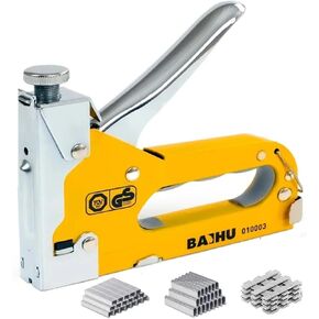 4 in 1 Manual Nailing Gun Light Duty Home Use Code Nailing Gun Air Nail Woodworking Special Direct Staple Book Carpentry Tools for DIY Projects, Upholster and Woodworking(3 in 1)