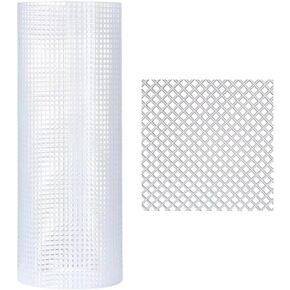 Mesh Cloth, DIY Handcraft Latch Hook Bags Made Plastic Grid Hook Crafts Accessory Plastic Mesh Cloth for Bag Rug 1PC(Big Black)
