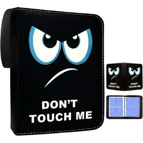 Trading Card Binder, 4 Pockets 400 Cards Holder with 50 Removable Sleeves Card Book Card Organizer for Game Cards Sports Cards Album Gifts for Card Collectors