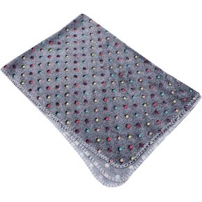 Totority Coral Dot Warm Bed Mat for Cats and Dogs Soft Pet Sleeping Blanket Cozy Coral Wool Cover and Chic Design for Indoor Use Comfortable Mat