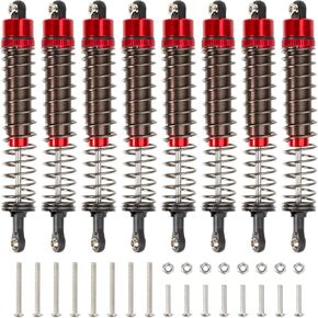 8Pcs Aluminum Oil Shocks Absorber 110mm Damper Set For Tamiya Bullhead/Super ClodBuster RC Truck Car Upgrade Parts