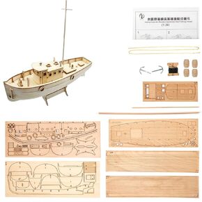 GAWEGM Wooden Ship Model Building Kits for Adult - NOXS Greece Small Fishing Boat