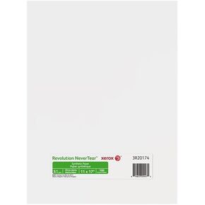 xerox Revolution Nevertear, 5 Mil, 11 X 17, Smooth White, 100/pack