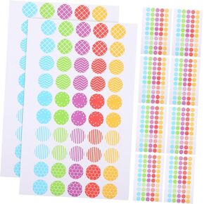 Artibetter 10 Pack Hole Punch Reinforcement Stickers for Binder Paper Hole Protector Stickers Reinforcement Labels for Planner Baby Books Recipe Books