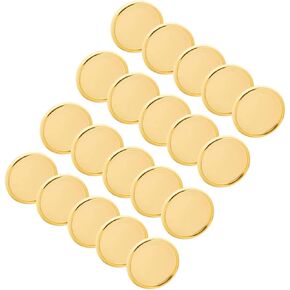 Angoily 20pcs Mushroom Hole Binder Making Mushroom Binding Rings Loose Leaf Discs Loose Leaf Ring Discs Notebook Book Binding Discs Planners Binding Buckle Binder Discs Abs Golden