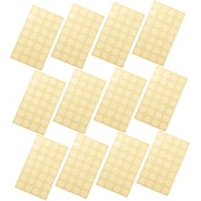 DOITOOL Self-Adhesive Hole Reinforcement Stickers 12 Sheets Paper Hole Punch Protector for Binders Planner DIY Baby Books