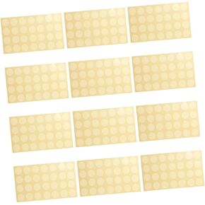 12 Sheets Hole Punch Stickers Binder Ring Sticker Paper Hole Reinforcement Labels Adhesive Reinforcement for Scrapbooks and Crafts