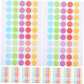 ERINGOGO Paper Hole Reinforcement Stickers 10 Sheets Binder Hole Labels for DIY Office Use